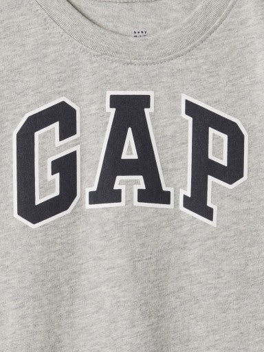 GAP Erkek Çocuk Logolu Gri Tişört 609749004
