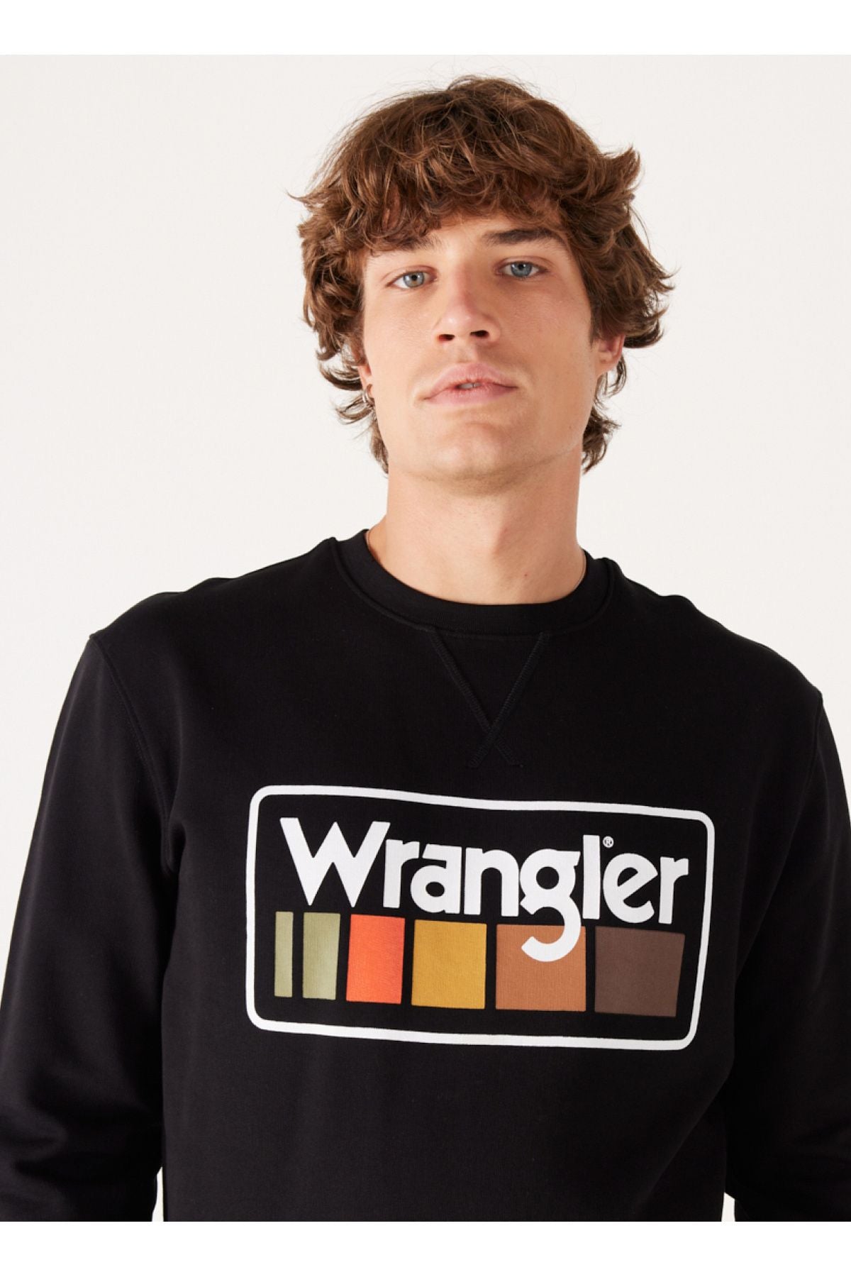 Wrangler Bisiklet Yaka Siyah Erkek Sweatshırt  Bisiklet Yaka Sweatshirt W646H1001S