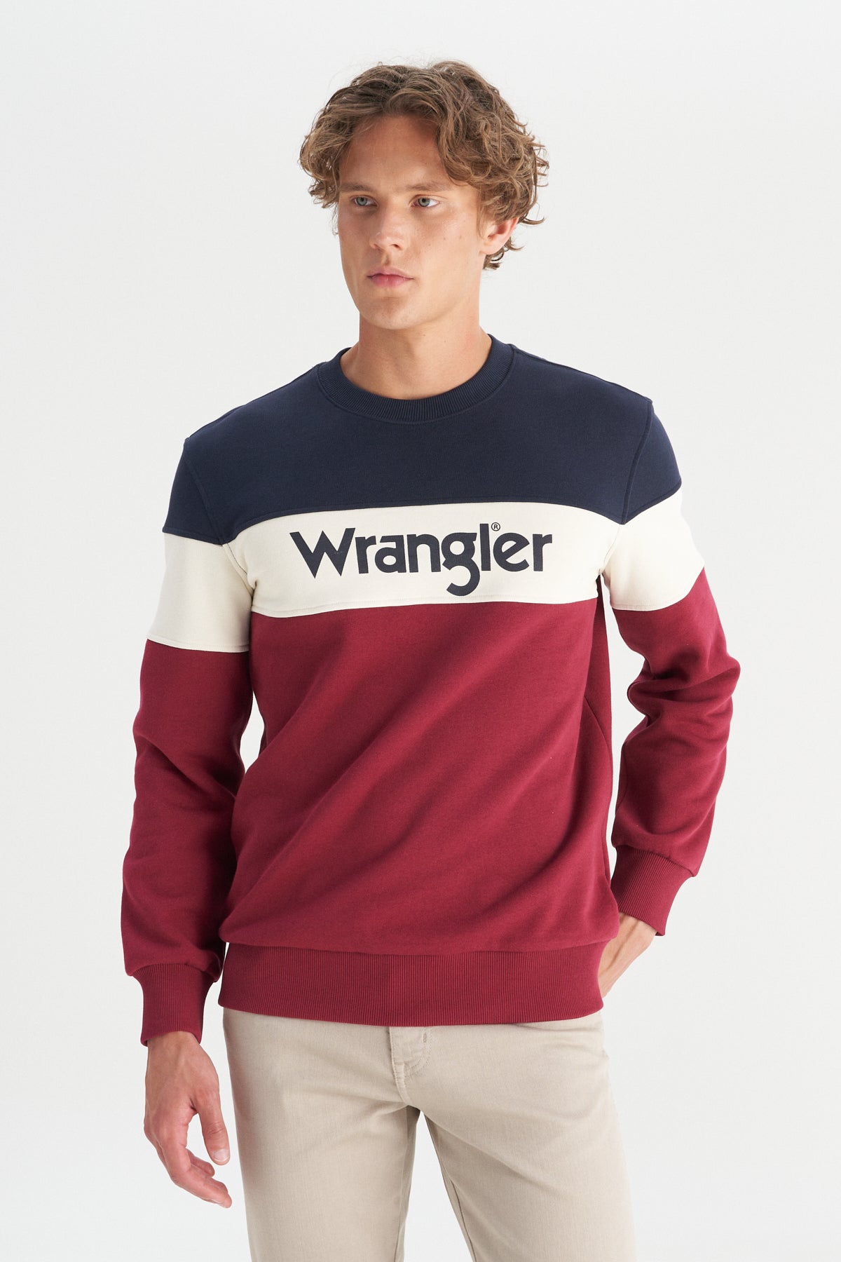 WRANGLER Erkek Bordo Sweatshirt W242284