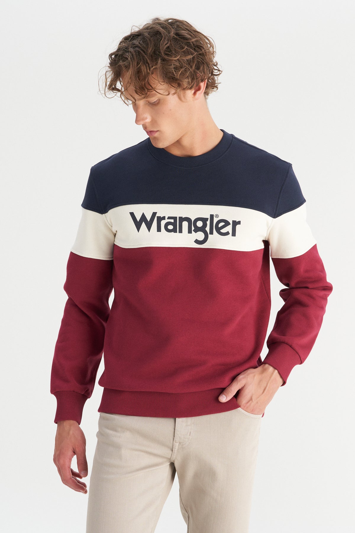 WRANGLER Erkek Bordo Sweatshirt W242284