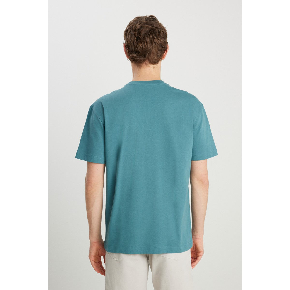 Wrangler Relaxed Fit Small Logo Petrol Tişört MW7NM203877W25